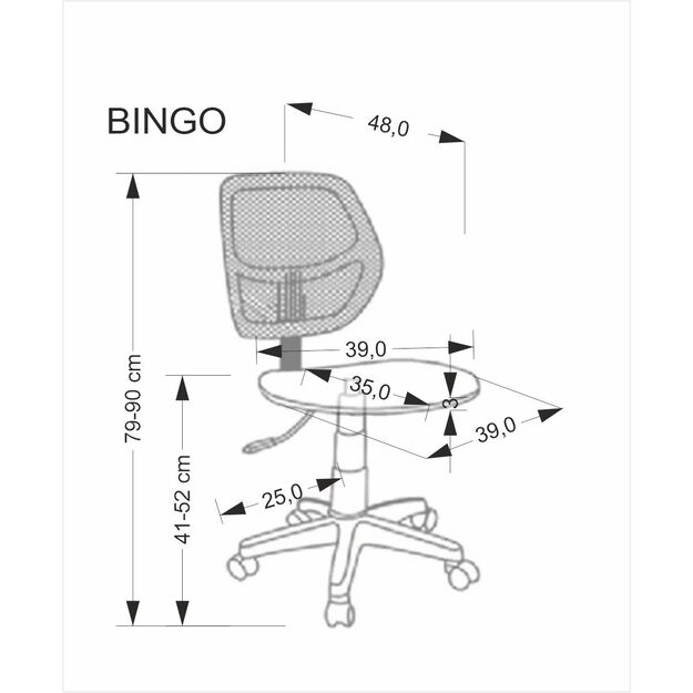 BINGO office chair r&oacute;żowy 2
