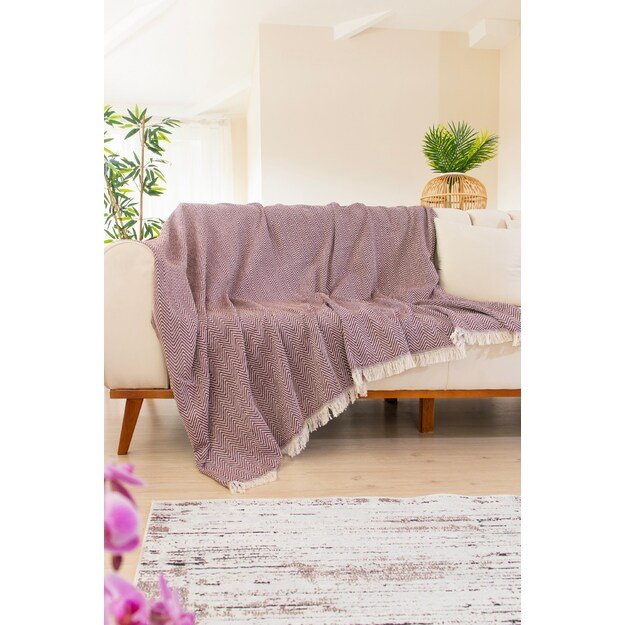 Woven Cozy - Claret Red