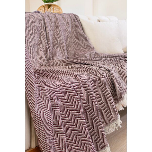 Woven Cozy - Claret Red 1