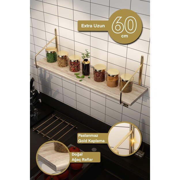 Duvar Rafı 60 cm Extra