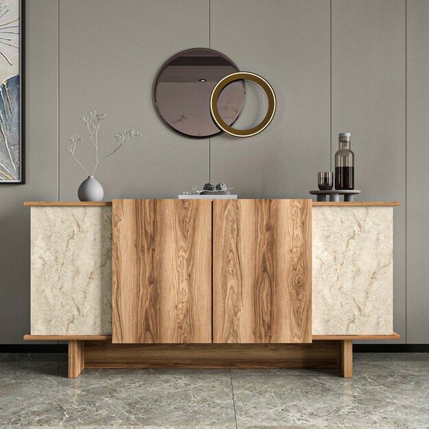Diana - Travertine, Walnut