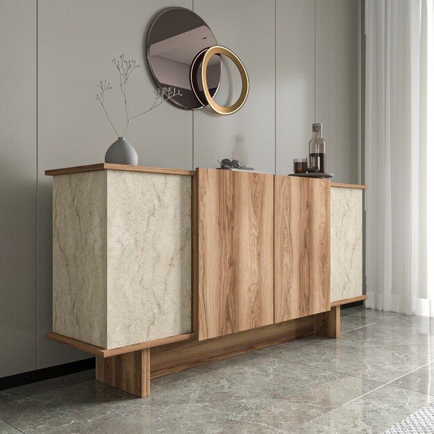Diana - Travertine, Walnut 2