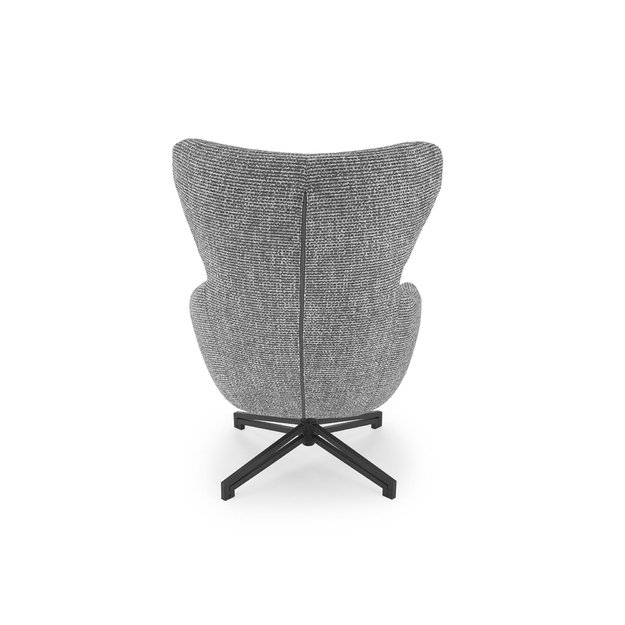 FREDY leisure chair, with stool, grey
