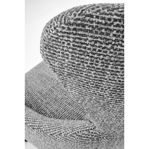 FREDY leisure chair, with stool, grey