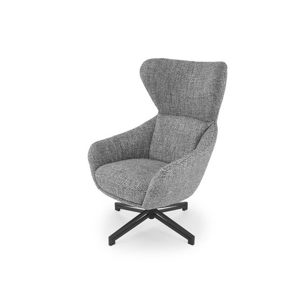 FREDY leisure chair, with stool, grey