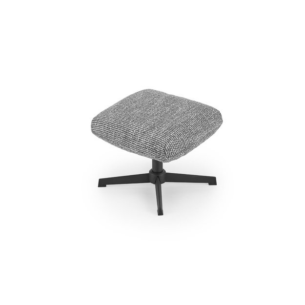 FREDY leisure chair, with stool, grey