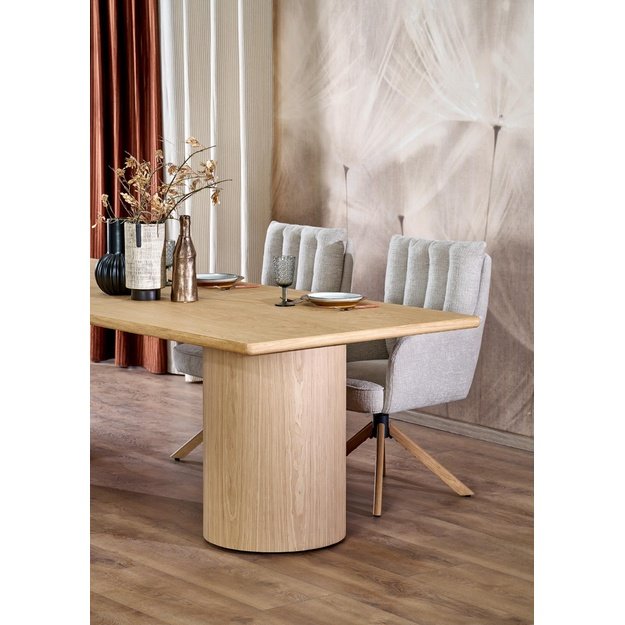 EVEREST extension table matt natural oak