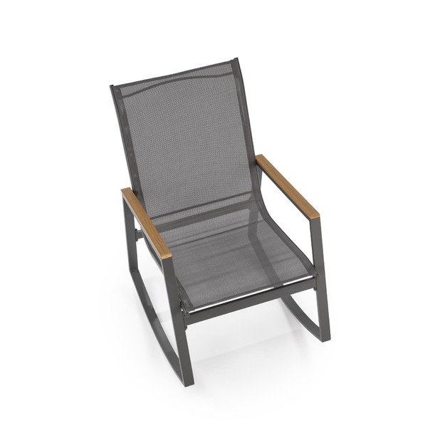 ZLATAN garden chair, color: d.grey / l.grey 9