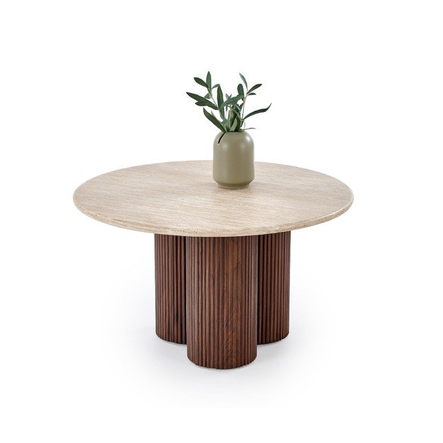DOROTEA  c.table travertine / walnut