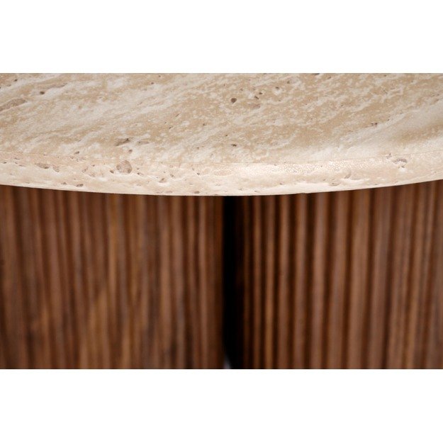 DOROTEA  c.table travertine / walnut 10
