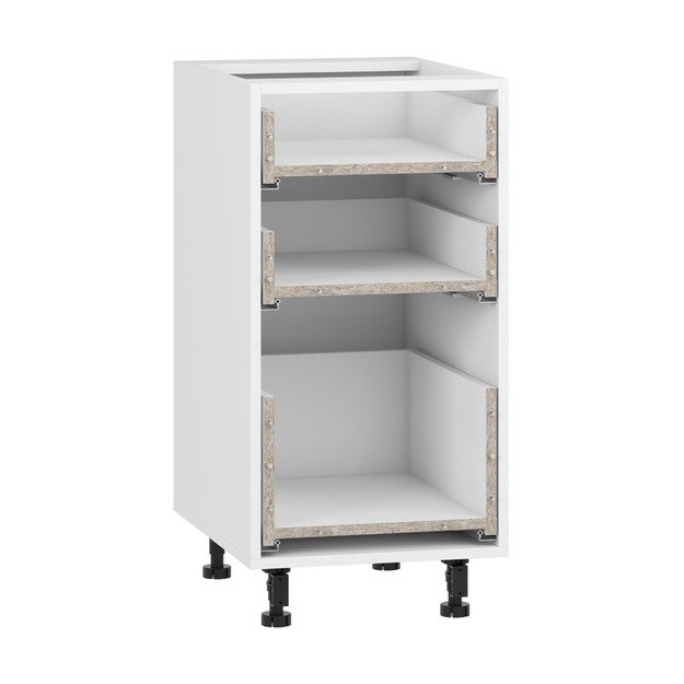 VENTO D3S_H-40/82 carcass, lower cabinet with drawers white
