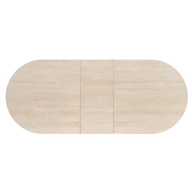 FALONE extension table, color: travertine / cashmere