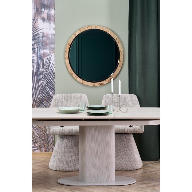 FALONE extension table, color: travertine / cashmere