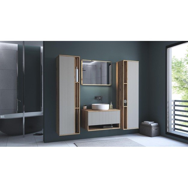wall cabinet, AVIOLA SLD, artisan oak / cashmere matt 3