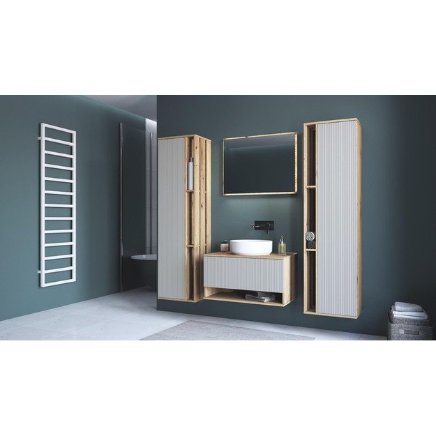 wall cabinet, AVIOLA SLD, artisan oak / cashmere matt 4
