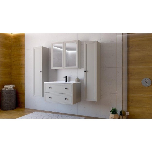 mirror cabinet, TORETO SLU-80, cashmere 5