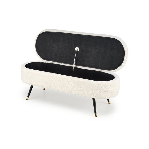 AVEIRO bench with storage funstion, creamy 3