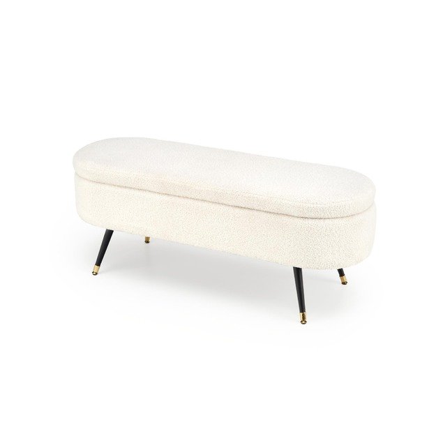 AVEIRO bench with storage funstion, creamy 10
