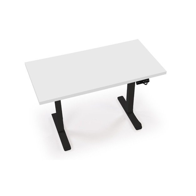 B/54 desk with adjustable height, top - white, frame - black 7