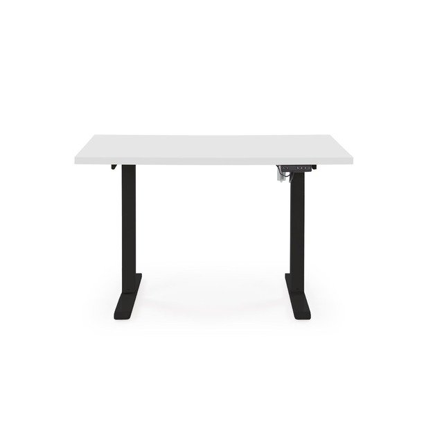 B/54 desk with adjustable height, top - white, frame - black 5