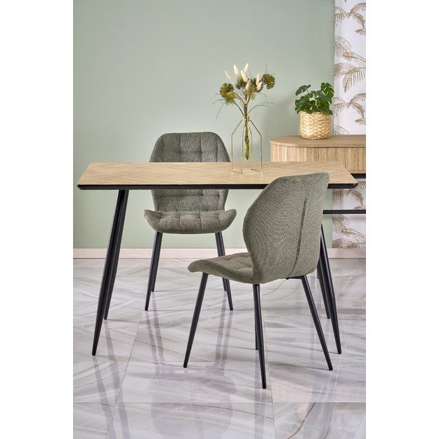 BERTO table natural / black 6