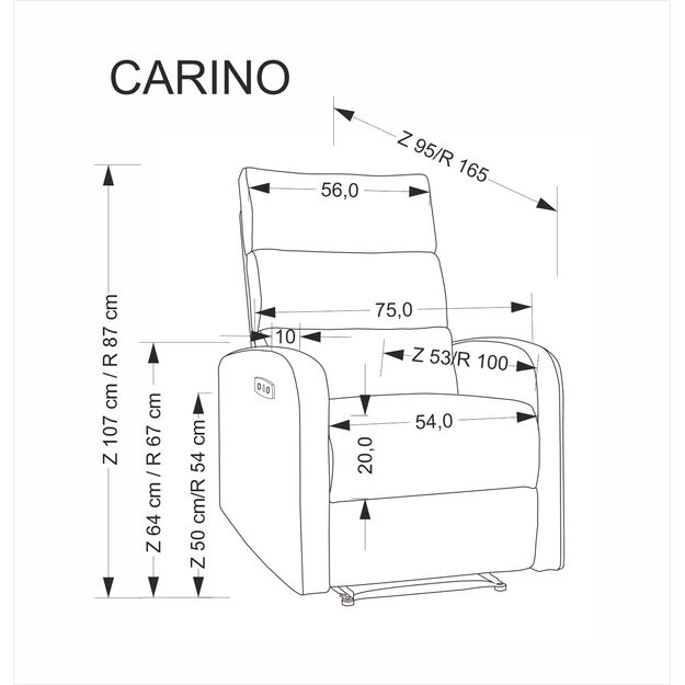 CARINIO leisure chair, light beige 4
