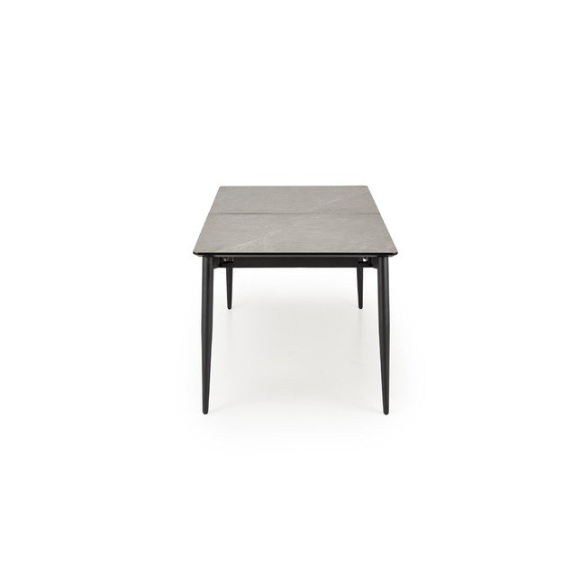 CHARLES table grey marble / black