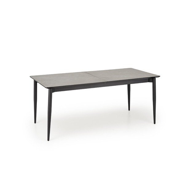 CHARLES table grey marble / black
