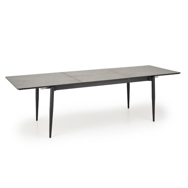 CHARLES table grey marble / black