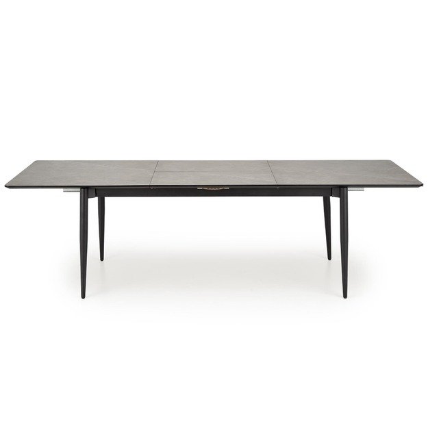 CHARLES table grey marble / black