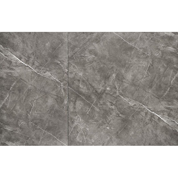 CHARLES table grey marble / black