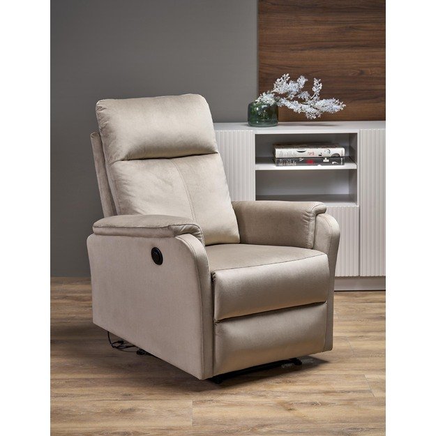 CROCUS electric recliner, beige