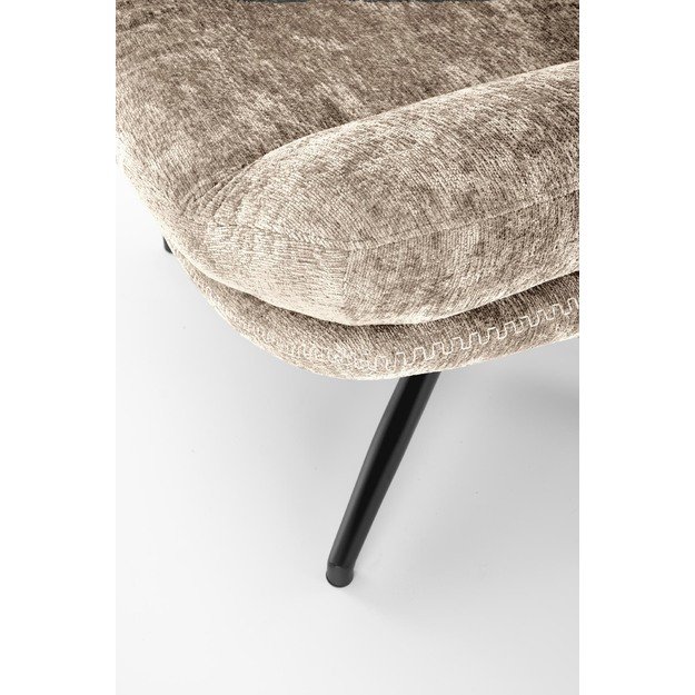 DARIO leisure chair, with stool, beige 13