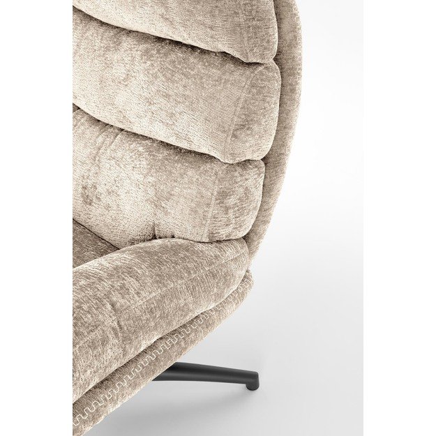 DARIO leisure chair, with stool, beige 12