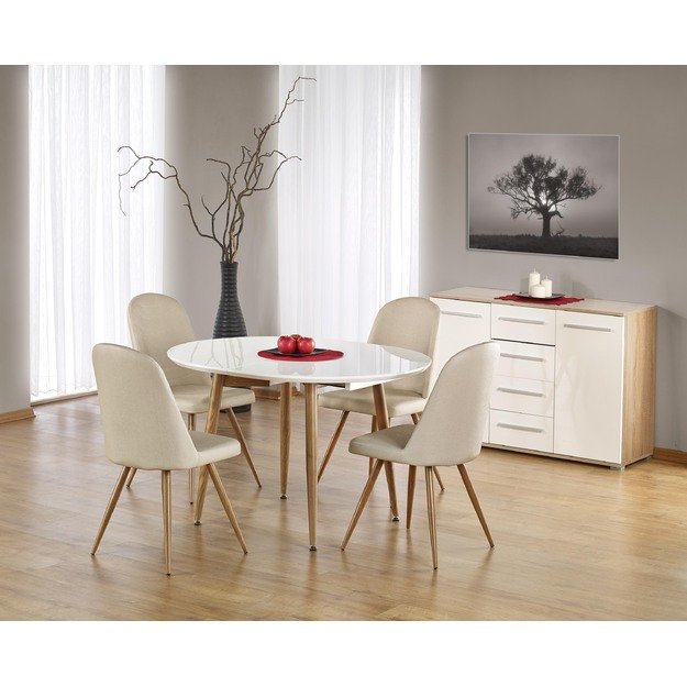 EDWARD extension table, color: honey oak, 3