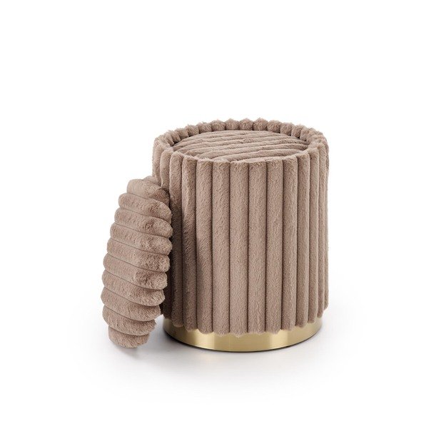 FIDO set of two stools: color: cappuccino / gold 5