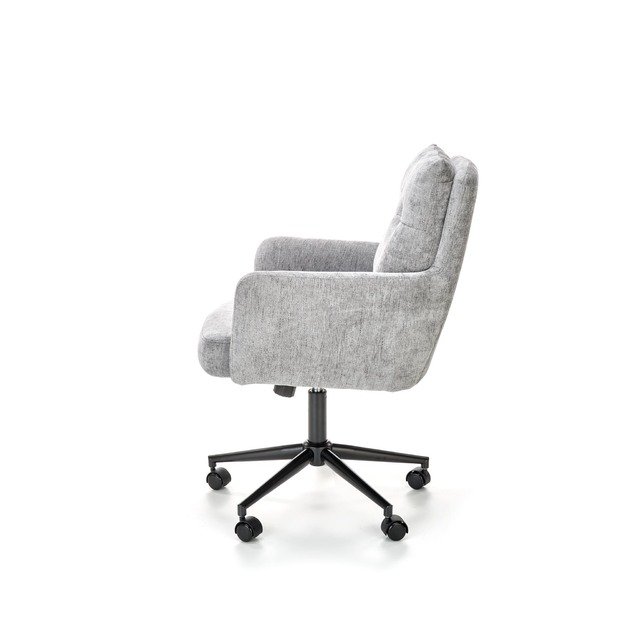 FLORES swivel armchair, light grey 2