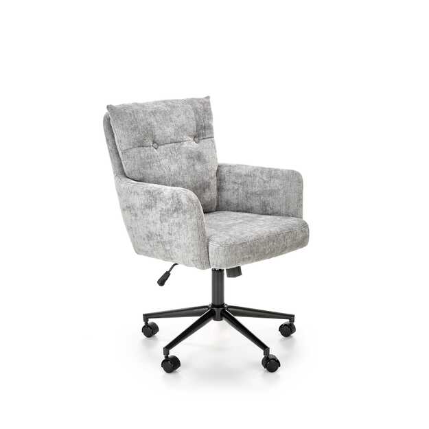 FLORES swivel armchair, light grey
