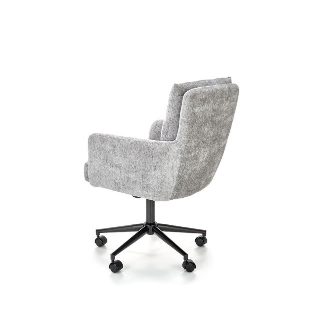 FLORES swivel armchair, light grey 12