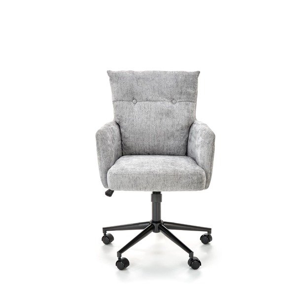 FLORES swivel armchair, light grey 17