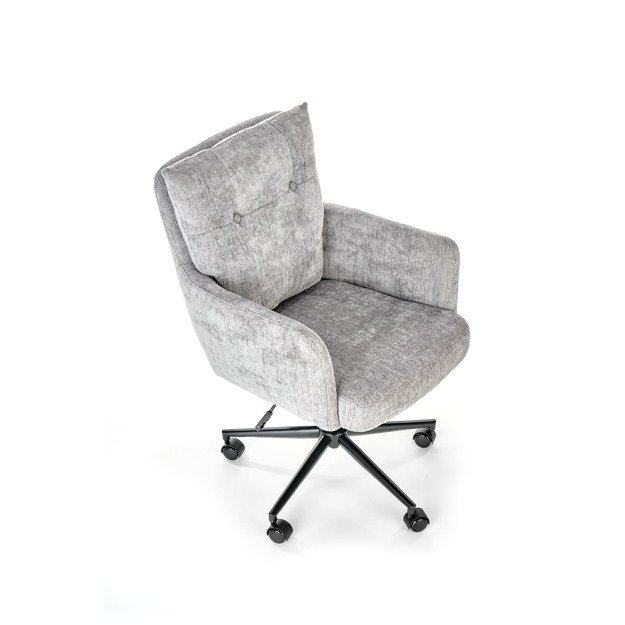 FLORES swivel armchair, light grey 18