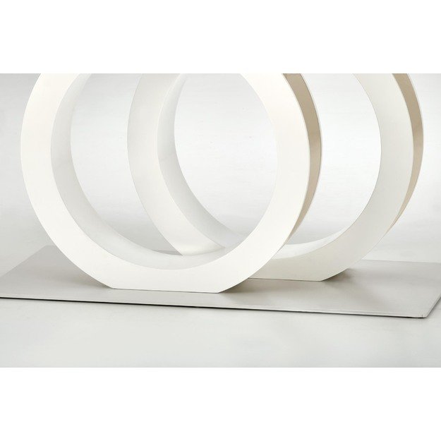 GALARDO extension table, white / gold 24