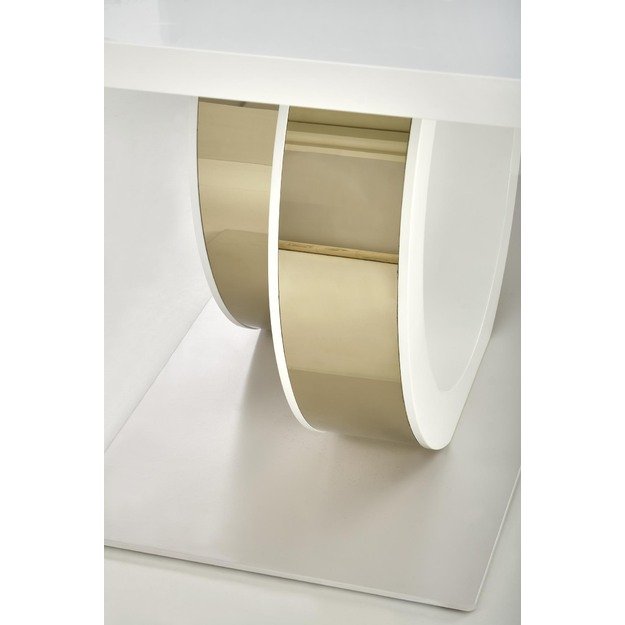 GALARDO extension table, white / gold 23