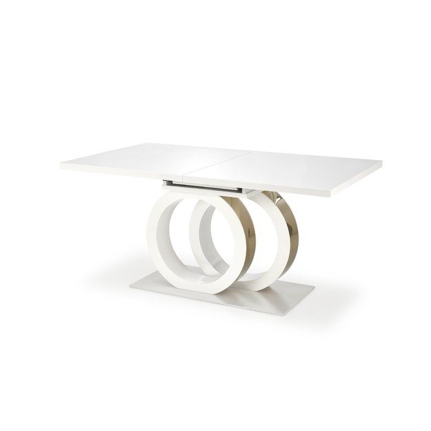 GALARDO extension table, white / gold 18
