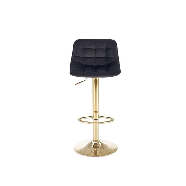 H120 bar stool, gold / black 21
