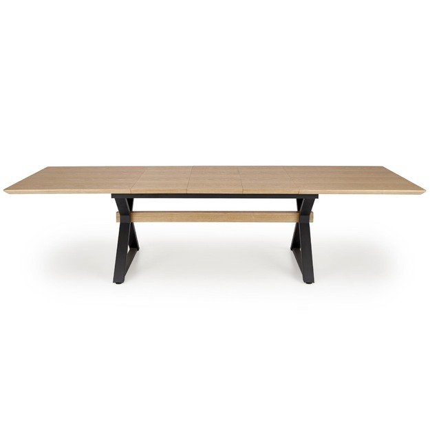 HENRY table, natural / black 6