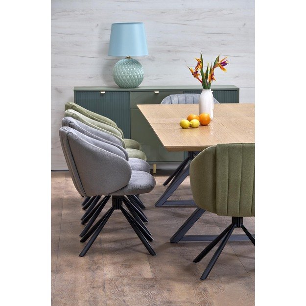 HENRY table, natural / black 14