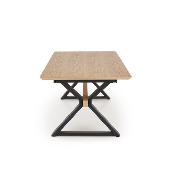 HENRY table, natural / black 8