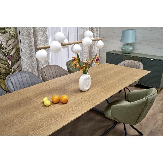 HENRY table, natural / black