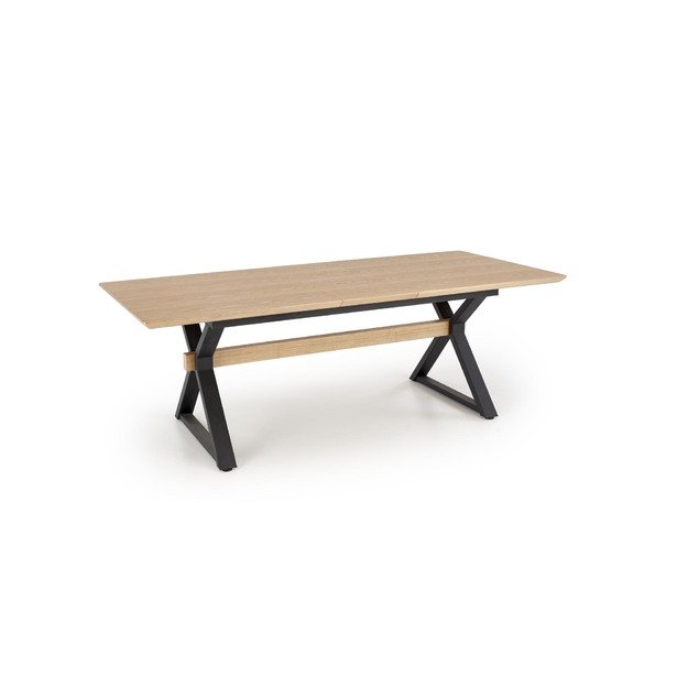HENRY table, natural / black 5
